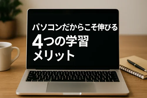 パソコンだからこそ伸びる４つの学習メリット