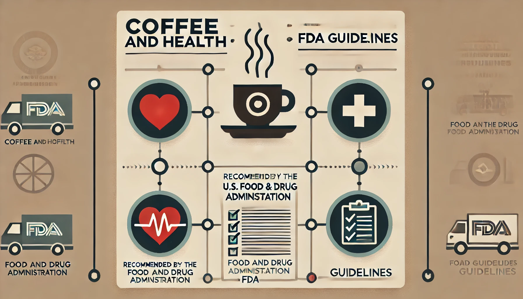 コーヒーと健康：FDAのカフェインガイドラインのイメージ